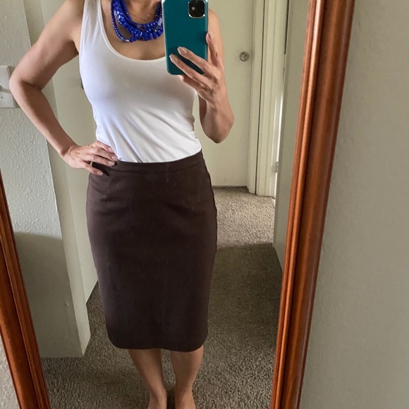 Chocolate brown skirt- Michael Kors - Picture 8 of 8